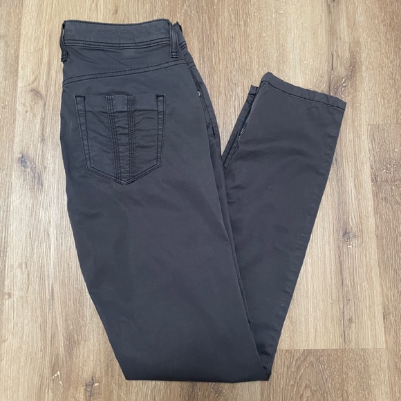 Burberry Bayswater Skinny Zip Pants, Dark Grey, Size 27 - Picture 10 of 10